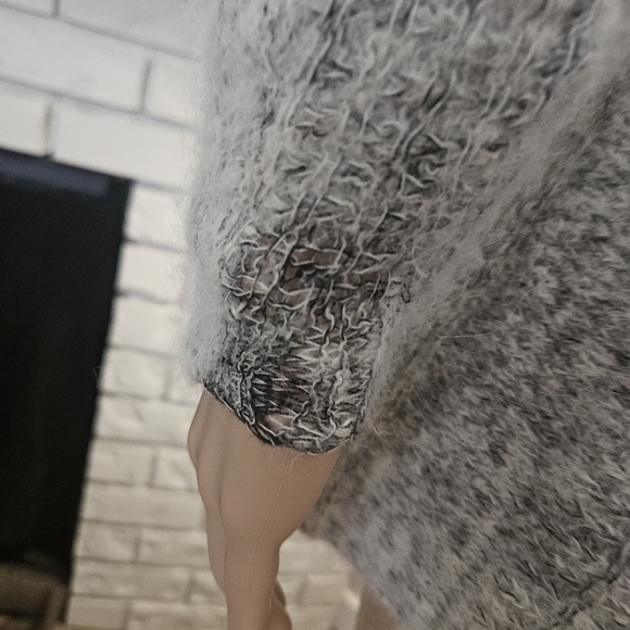 Cotelac Alpaca Wool Gray Sweater Cardigan Button Down Peru - Picture 10 of 16